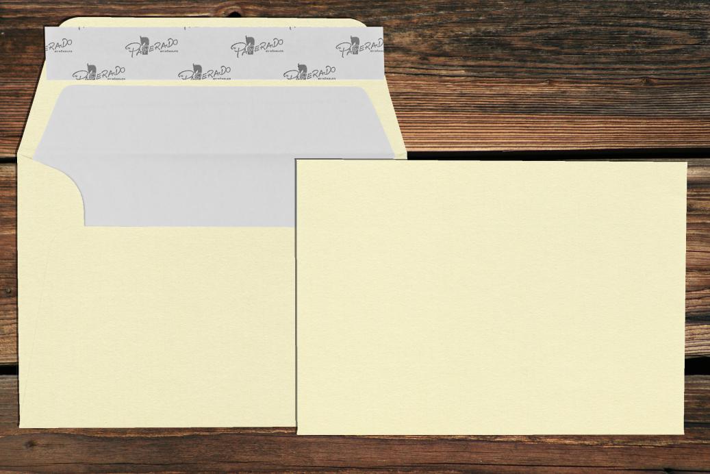 Briefhüllen mit Seidenfutter C6 114x162 mm Haftklebend Chamois gerippt 100 g/qm